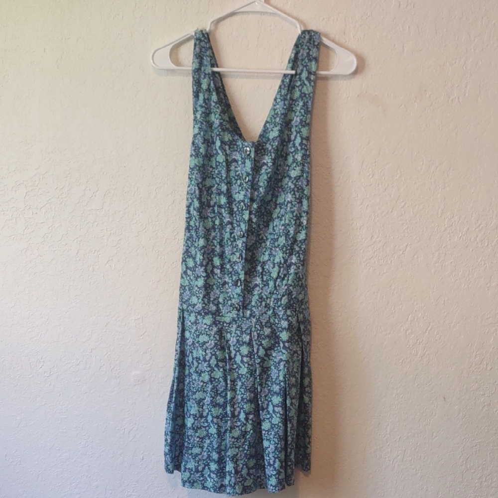 Laura Ashley Blue Floral Backless Dress